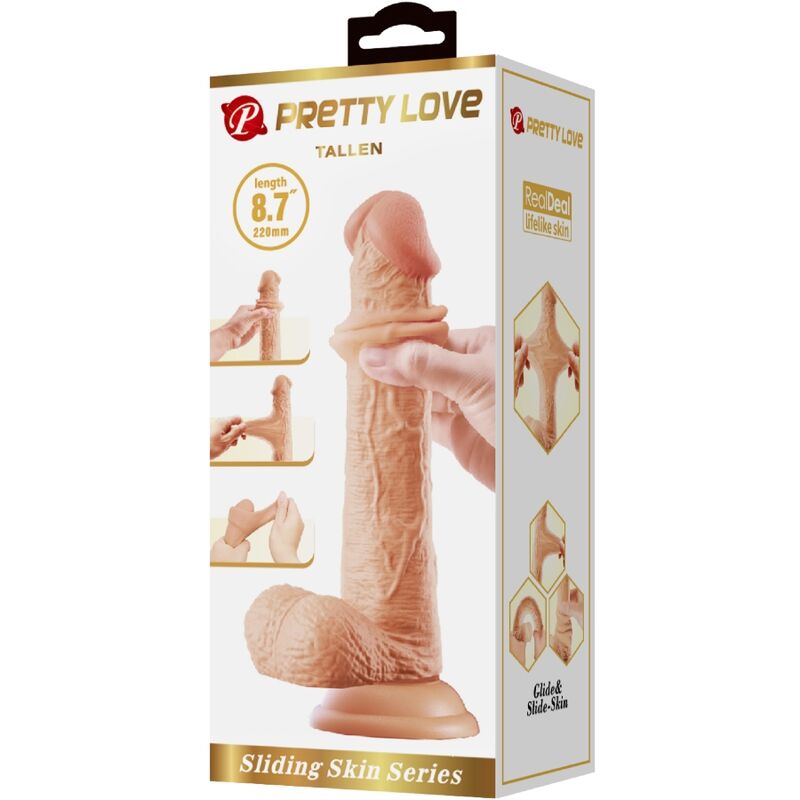 Dildo Tallen pakuotė – Pretty Love prekės ženklas