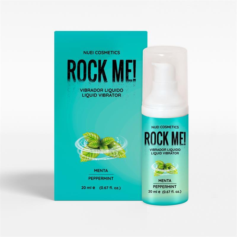 NUEI Cosmetics Rock Me Mėtų Skonio Skystas Vibratorius