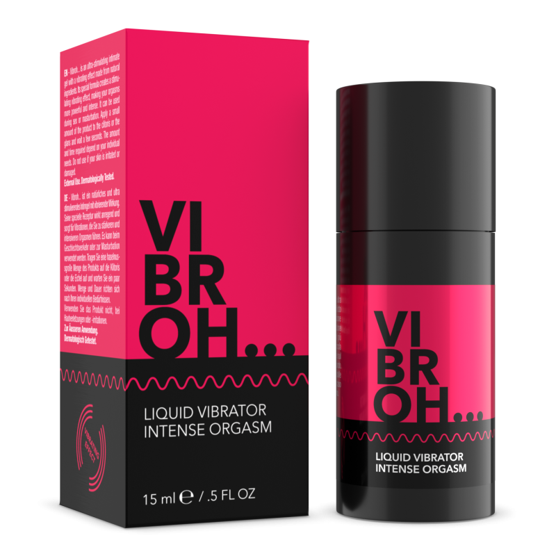 Vibroh skystas vibratorius su pakuote, 15 ml buteliukas