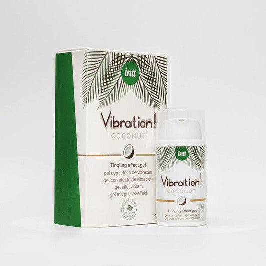 Veganiškas skystas vibratorius kokosų skonio Vibration! 