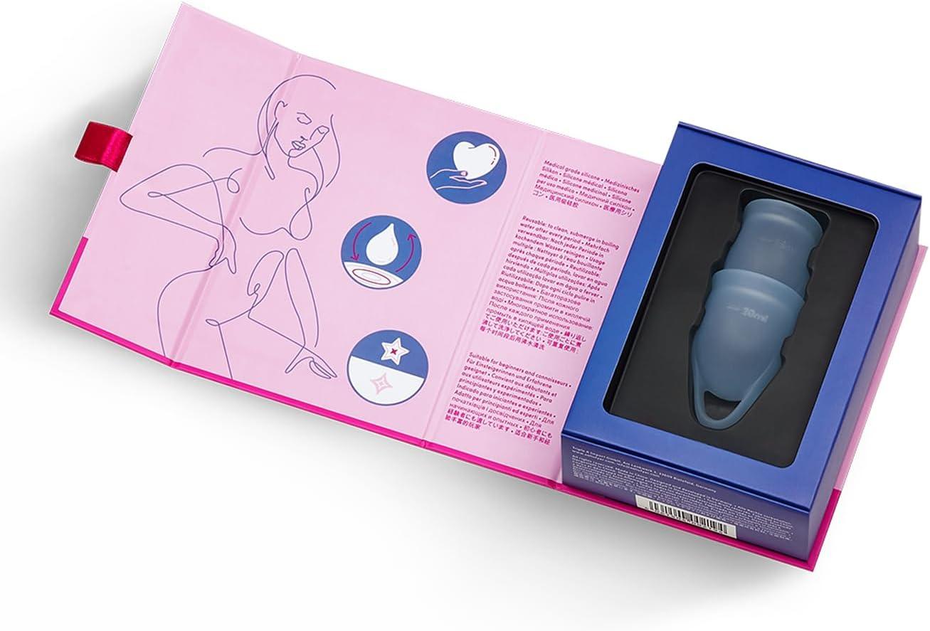 Satisfyer Feel Confident menstruacinių taurelių pakuotė